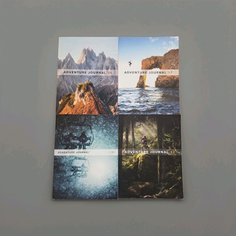 Adventure Journal Magazine Lot #30 #31 #33 & #34 Set Of Four Outdoor Books